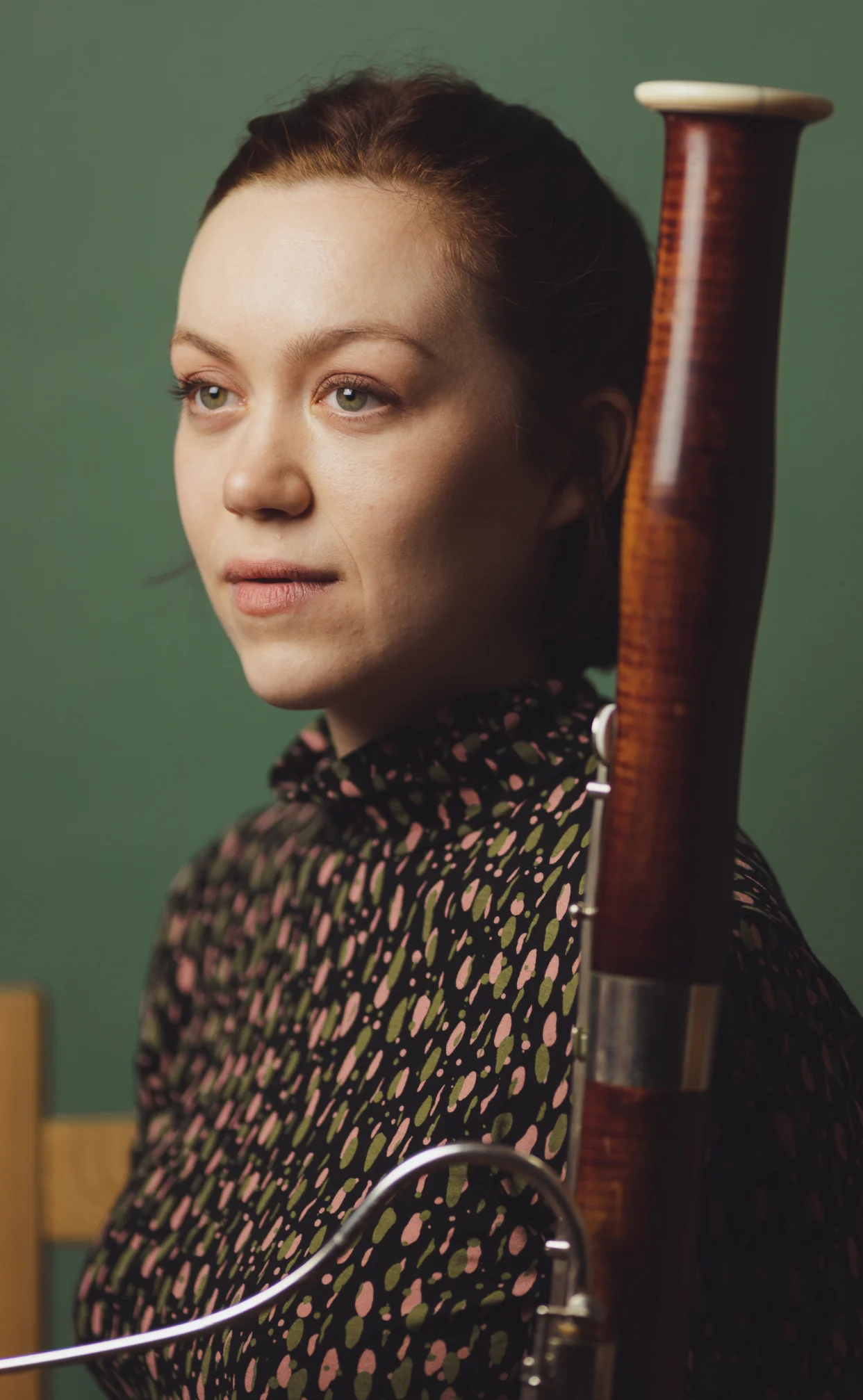 Holly Redshaw with bassoon headshot